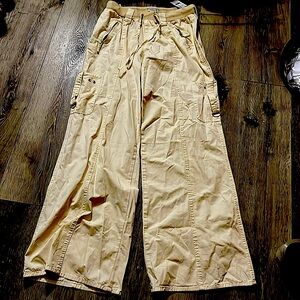 Pacsun jeans that are a size M, low rise, and baggy flare.